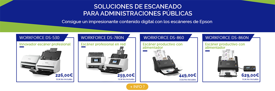Campaña de escáneres Epson para Administraciones Públicas