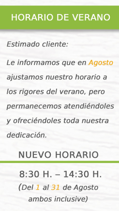 Nuevo horario de verano