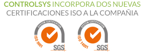 Controlsys incorpora las certificaciones ISO 9001 e ISO 14001 a la compañía