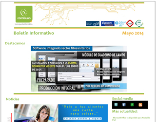 Boletín Informativo Mayo 2014