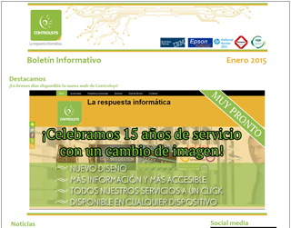 Boletín Informativo Enero 2015