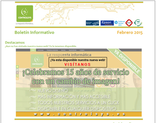 Boletín Informativo Febrero 2015