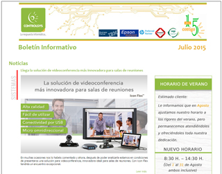 Boletín Informativo Julio 2015