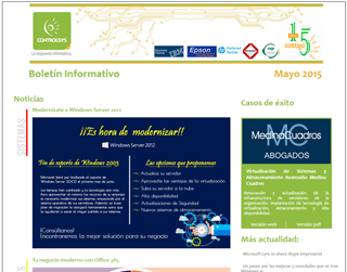 Boletín Informativo Mayo 2015