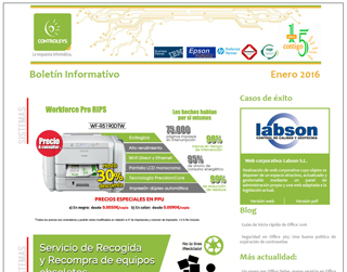 Boletín Informativo Enero 2016