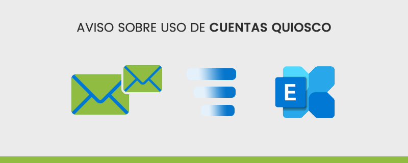 Aviso sobre uso de cuentas Quiosco
