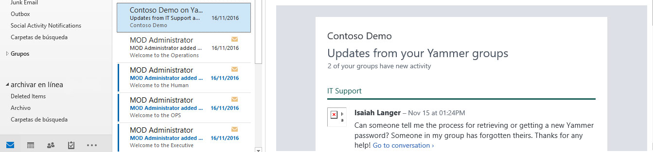 Archivado Online en Office365