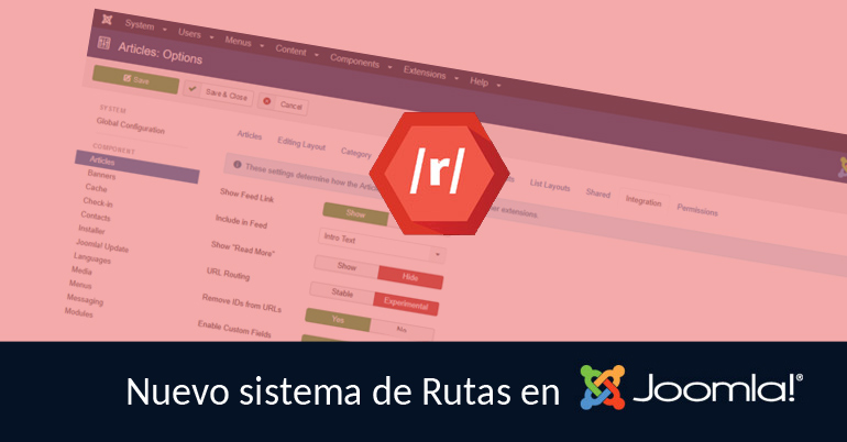Joomla pone en marcha su nuevo sistema de rutas para mejorar el SEO
