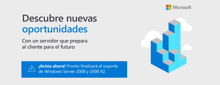 Finaliza el soporte para Windows Server 2008 y 2008 R2