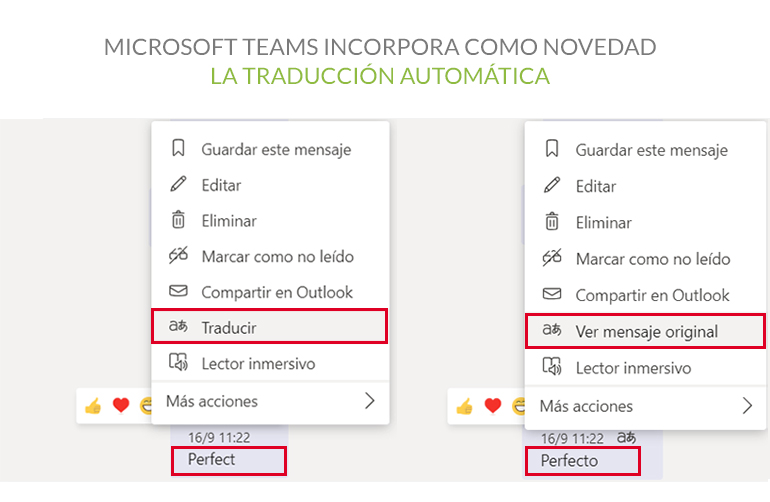 Microsoft Teams incorpora como novedad la traducción automática