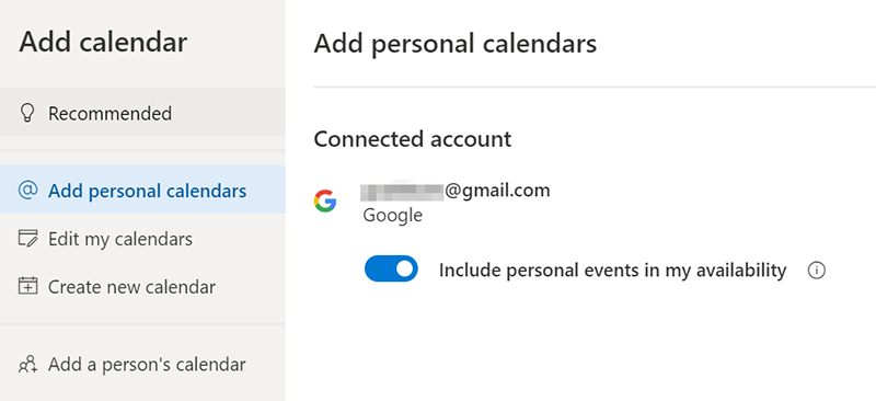 Calendario personal en Outlook - Office 365