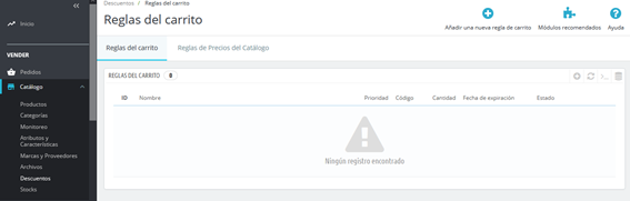 Descuentos en PrestaShop